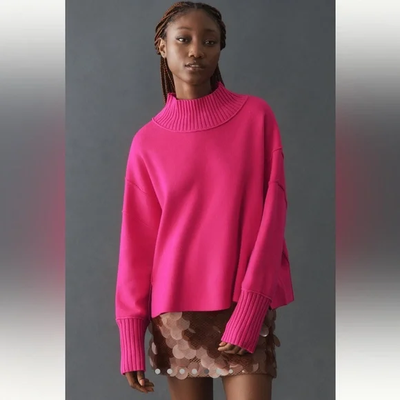 Maeve Brown Sequin Mini Skirt - Picture 5 of 10